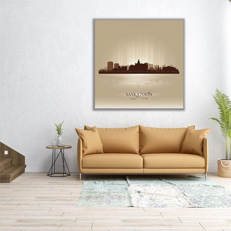 Saskatoon, Saskatoon, art mural sur toile, H 40 po x l 40 po