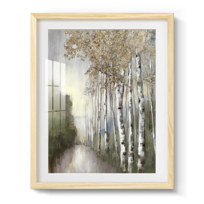 Woodland Walk Neutral - Impression encadrée, Naturel, H 28,5 po x l 20,5 po