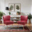 Chaise d'appoint rembourrée en similicuir pour salon, chambre à coucher-367099171