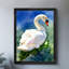 Art mural rétro noir, "The Bonny Swans", impressions de style rétro-1614362739