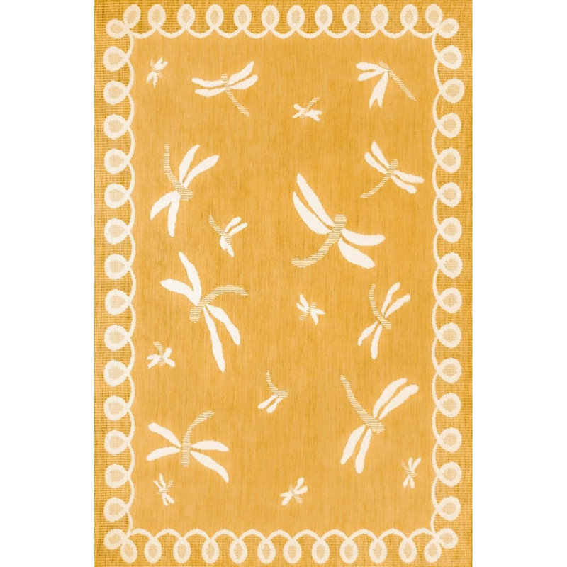 Aracelia Abstract Indoor / Outdoor Area Rug, Round 160cm