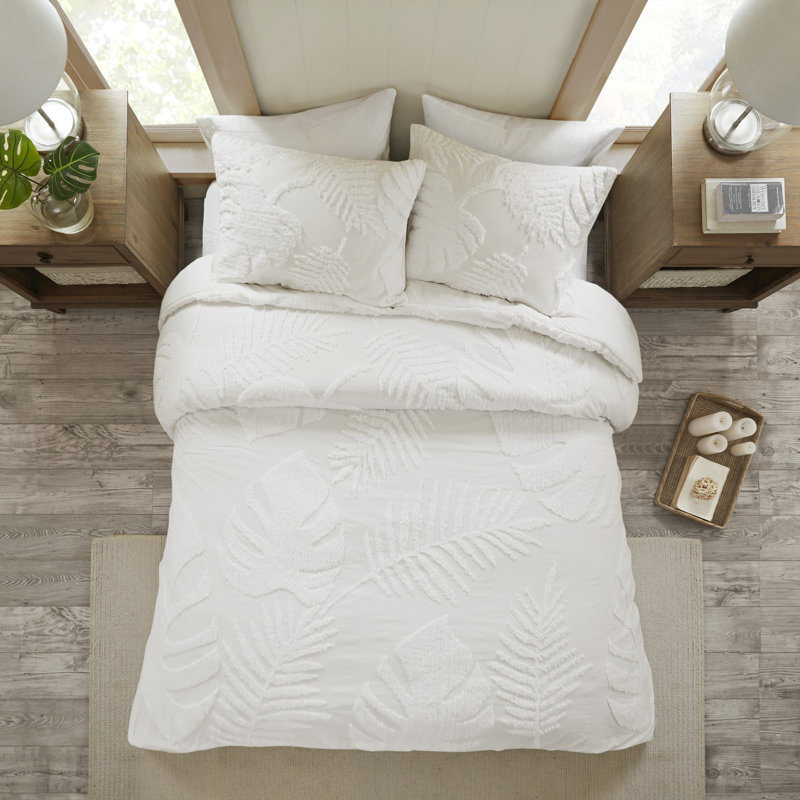 Ensemble d'édredon en chenille capitonnée 3 pièces Coastal - grand