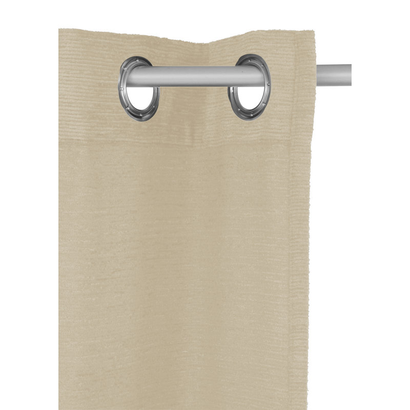 Jaylene Room Darkening Single Curtain Panel, 132 W x 145 D cm, Beige
