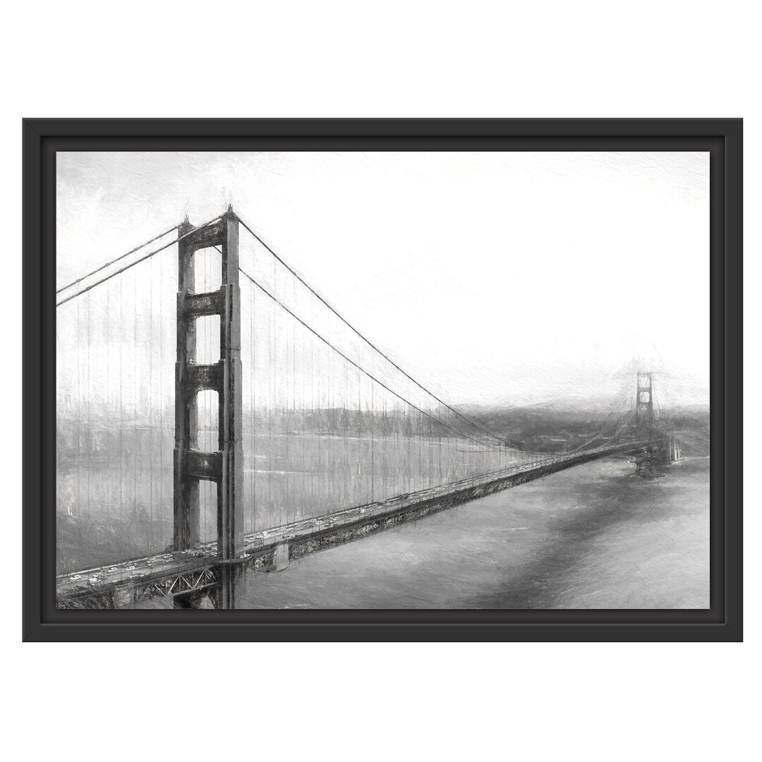 Gerahmtes Wandbild Golden Gate Bridge