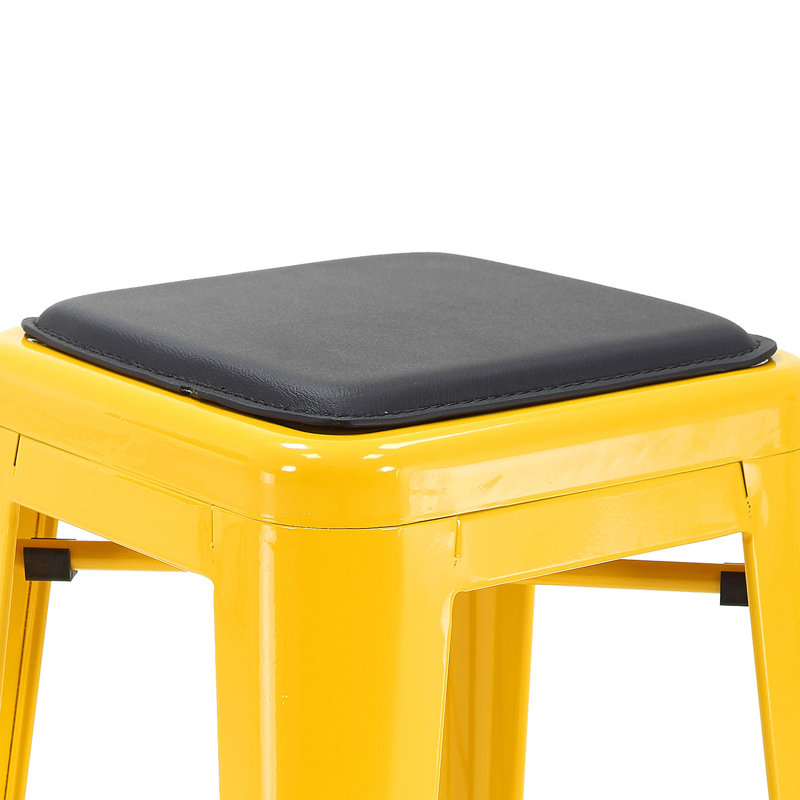 Coussin d’extérieur tabouret, Noir