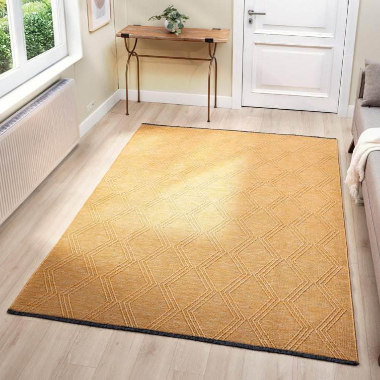 Tapis antidérapant à motif de losanges Modern Farmhouse