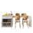 Blanc / bois manufacturé