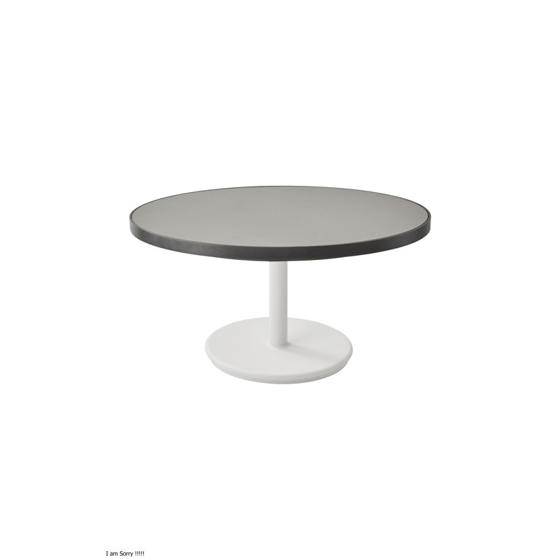 Go Outdoor Round, 15.8" H x 27.6" W x 27.6" D, Dark Gray, Black
