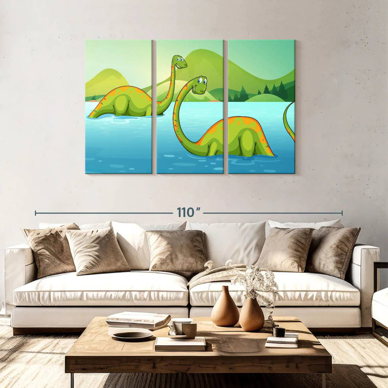 River With Dinosaurs