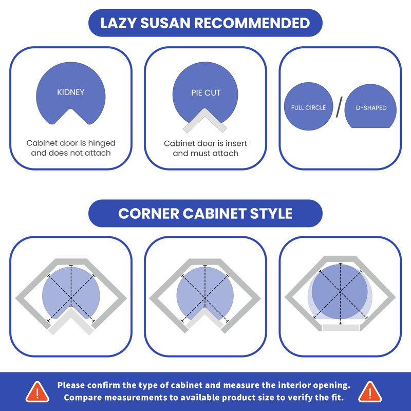 Nosser Blind Corner Cabinet Organizer, 31.9"