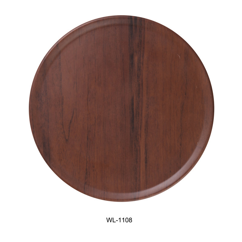 PLAQUE Ronde 8 1/4 po x 3/4 po Yanco WL-1108 Woodland