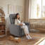 Fauteuil inclinable pivotant à bascule, fauteuil inclinable oscillant à bascule, fauteuil à bascule pour le salon, la chambre à coucher-412862515