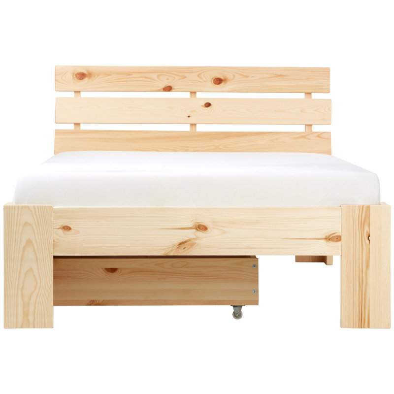 Jaquinton 90 X 200cm Storage Bed, Nature