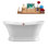 Baignoire de trempage autoportante en acrylique 60 "avec bonde Streamline