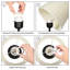 Lampe de chevet noire 16,2 po