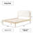 Ardin Solid Wood Bed with Boucle Headboard-1564820922-1564820921