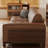 94.49"Brown Genuine Leather Sofa-481866376