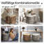 Round Wood Log Pouf Footrest-1834239900