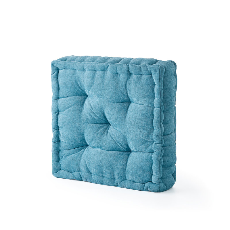Rainha® - Classic Tufted College Cushion, Bright Ocean