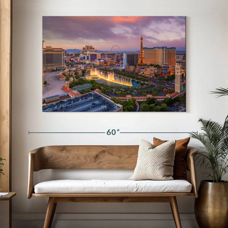 Ravi Las Vegas Before Dark, 34" H x 51" W
