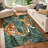 Area Rugs for Living Room Floral Carpet Non Slip Indoor Low Pile Soft Bedroom Dining Room Home Office-1296926414-1296926402