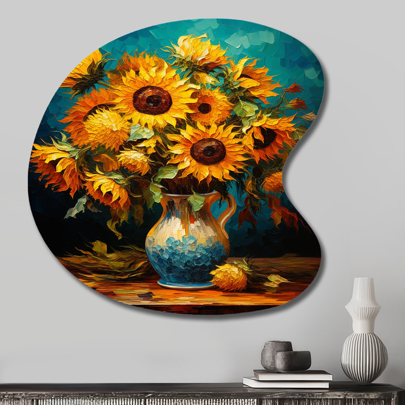Giancarlo - chef-d'œuvre de forme unique, décoration murale asymétrique en métal, H 27 po x l 27 po