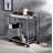 Lisses Chrome Finish Serving Cart(No Include Stool)