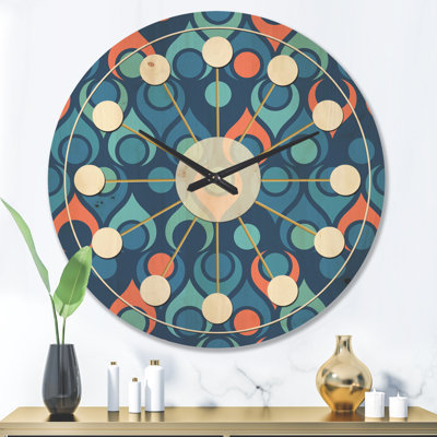 Horloge murale abstraite