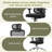 Ergonomic Office Chair,Mesh Desk Chair With Adjustable Lumbar Support And Headrest,Comfy Computer Chair With 3D Armrest Recling Swivel Chair For Home, Office, Study Room-553177945-553177942