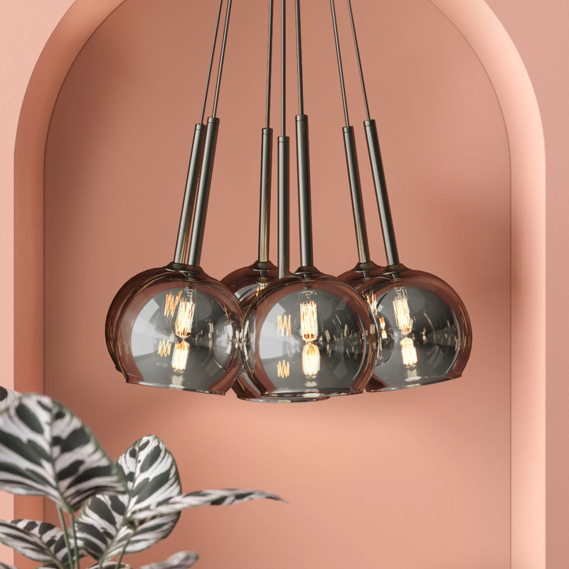 Viergeline 7 - Light Cluster Pendant, Chrome
