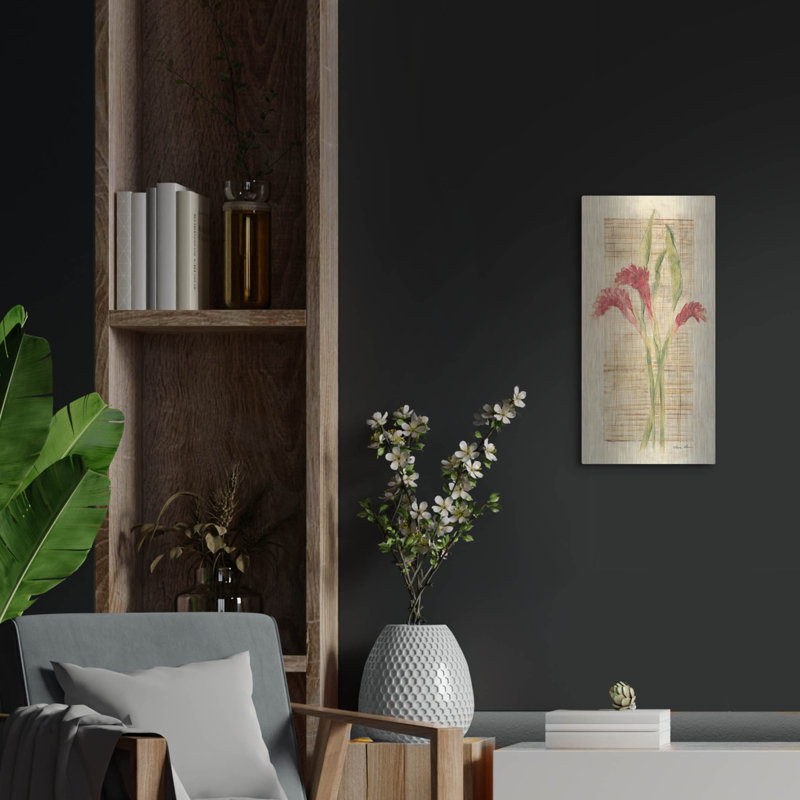 Art mural en métal Lark Manor ™ «Torch Ginger» par Cheri Blum, H 24 po x l 12 po