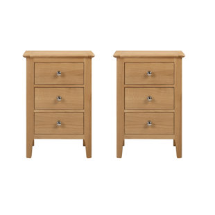 Cotswold Solid Wood Bedside Table (Set of 2)