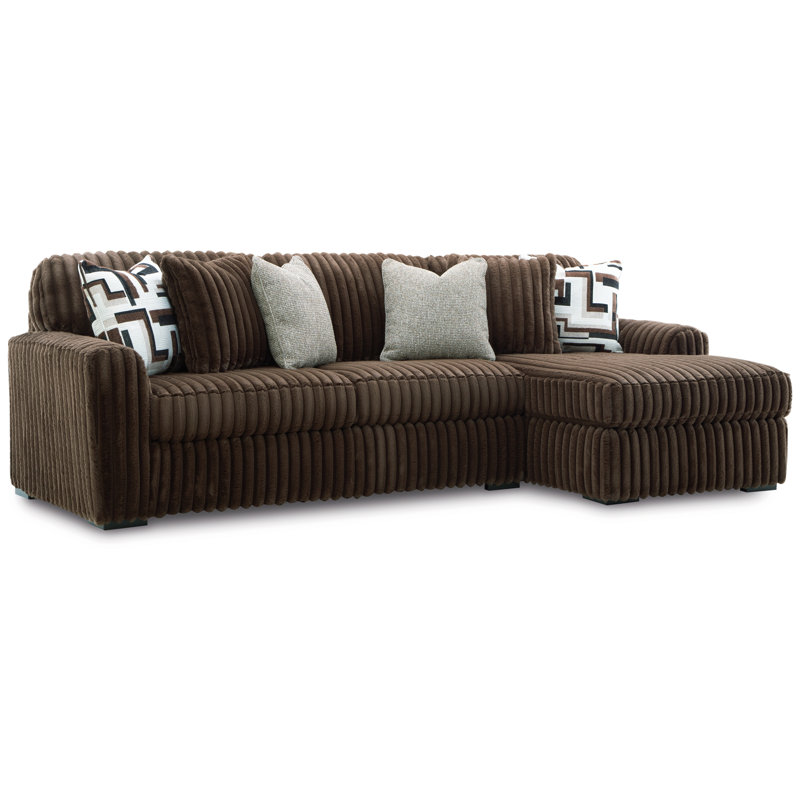 Canapé modulaire 2 pièces avec méridienne Midnight-Madness, Orienté à droite