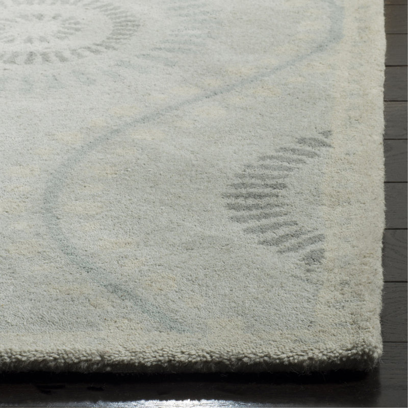 Martha Stewart Hand Tufted Wool Geometric Rug, Round 8'