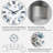 Blue Flax Flowers - Patterned Wall Clock-50703845