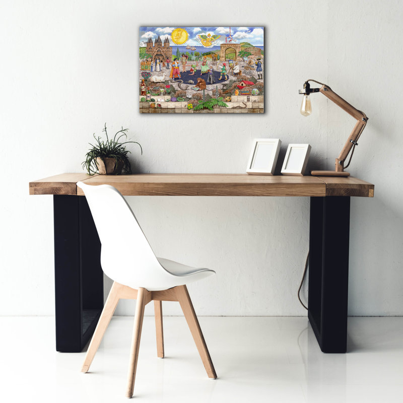  «All The As» par Gale Pitt, art mural sur toile, 26 po x 18 po, H 18 po x l 26 po