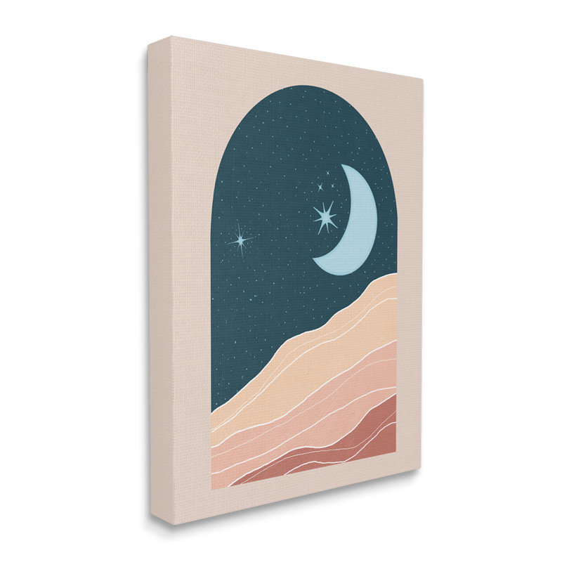 Rocky Night Dunes Constellated, Plaque murale, H 16 po x l 16 po x P 1,5 po