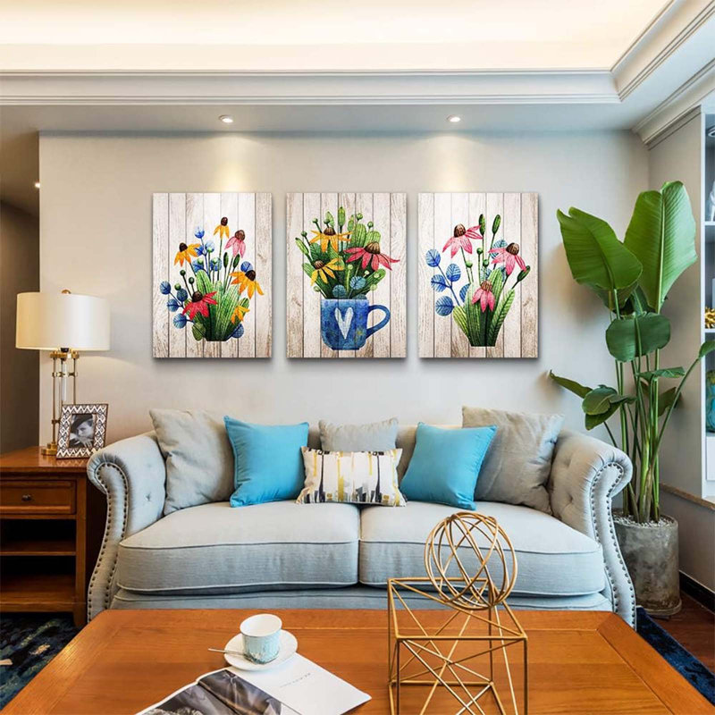 3 Piece Wrapped Canvas Wall Art