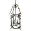 Chelsea 4 - Light Lantern Square Pendant with Wrought Iron Accents-66063802-66063801