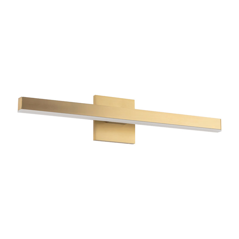 Vega 1 - Light Dimmable LED Vanity, Brushed Gold, No