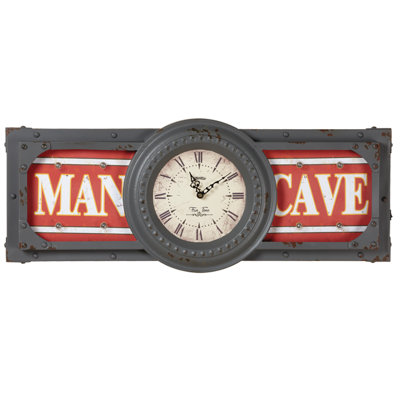 Horloge grotte en métal
