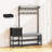Hall Tree With Bench And Shoe Storage,7-in-1 Entryway Bench With Coat Rack, Hall Tree With Storage Bench, Hangrod And 9 Hooks, Rustic -903264596
