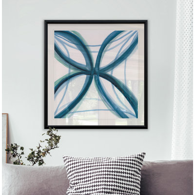 « bold blue i », impression sur toile