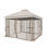 Moustiquaire de remplacement pour abri de jardin universel 10 pi x 10 pi