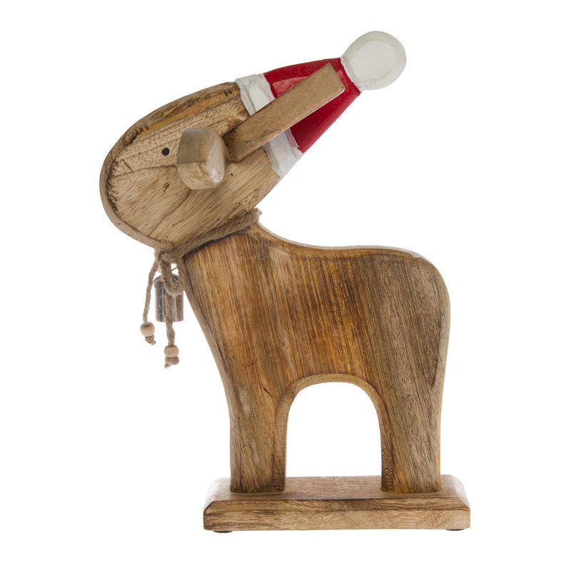 30cm Handmade Wood Animals Holiday Shaped Ornament