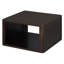 Table basse carrée pour le salon en ferme Table basse avec rangement, table centrale à 2 niveaux avec compartiment de rangement semi-ouvert-1205465065