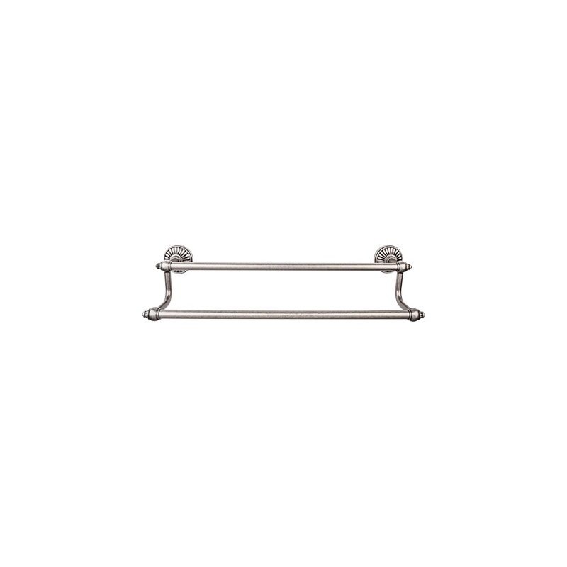 Tuscany Bath Double 26 1/2" Wall Mounted  Towel Bar, Pewter Antique