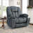 41.34''Wide Modern Microfiber Heated Massage Manual Recliner With Hidden Cup Holders-107672582