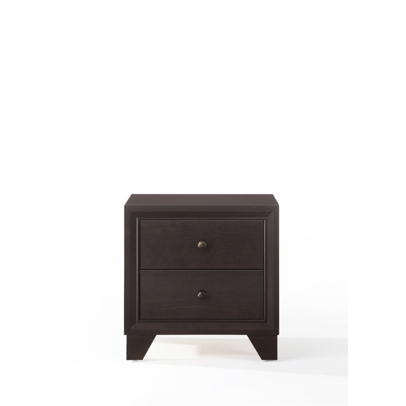 Bali 2-Drawer Nightstand in Espresso