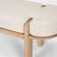 Banc en tissu orme foncé Karina-98239992